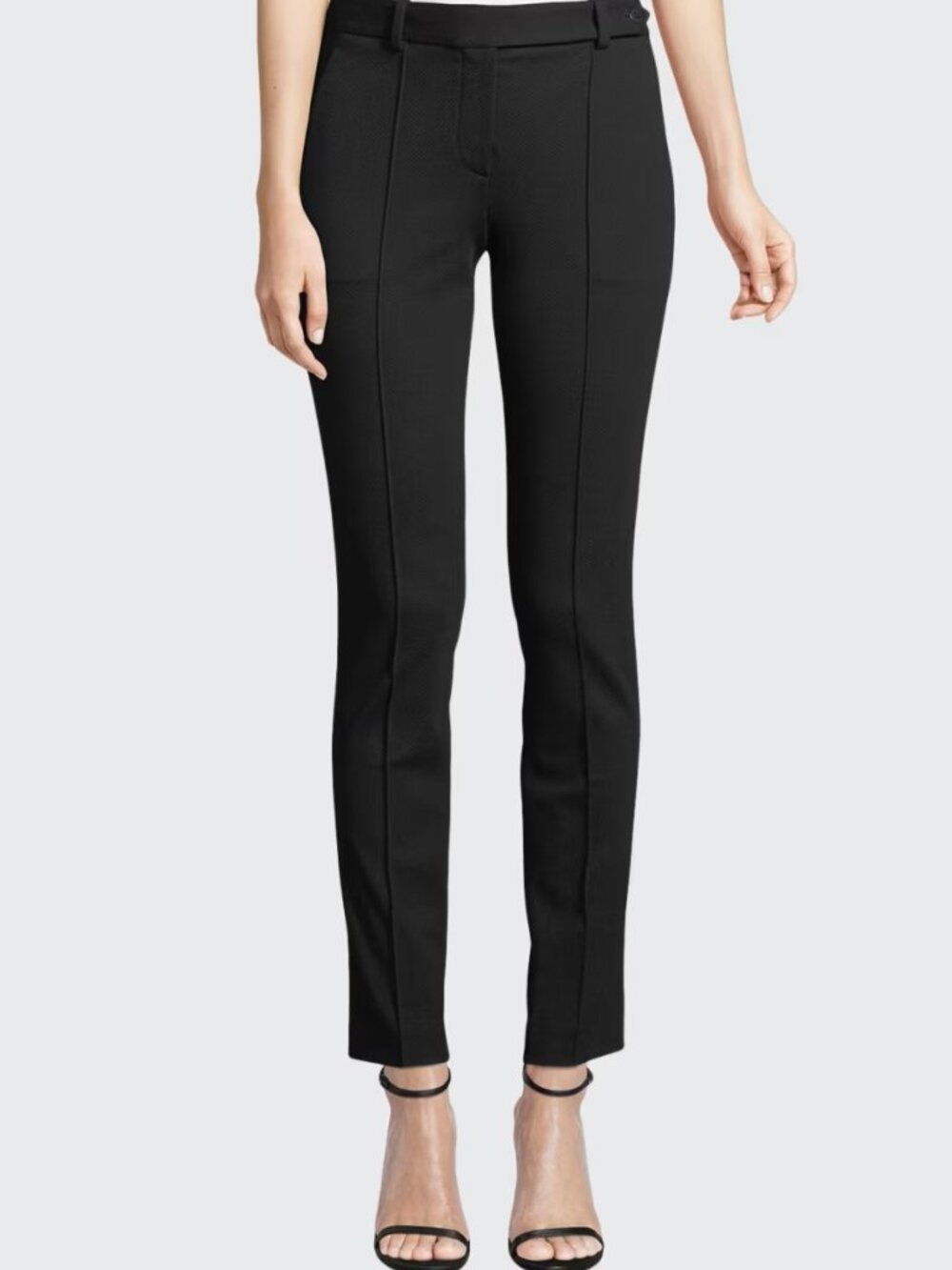 Theory charcoal gray Pintuck Pant Knit Twill 2 size 6